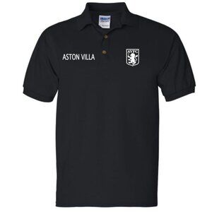 Aston Villa black and white polo men